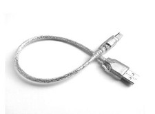 CAVO USB CORTO ARGENTO DOPPIA