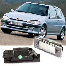 2 luci targa led Peugeot 106 II 2 dal 11.1999 luce numero vettura