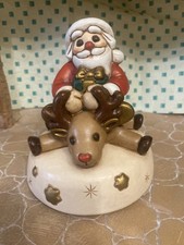 Thun Carillon Babbo Natale Con Renna. Funzionante Perfettamente