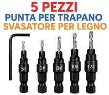 5 pz punta trapano avvitatore