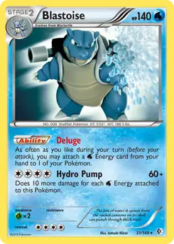 Blastoise 149 pokemon - 31/149,