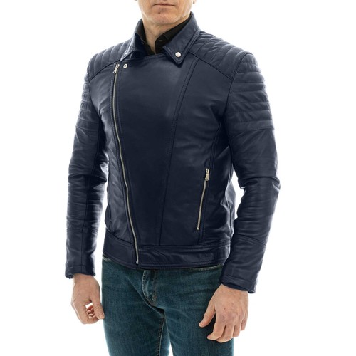Chiodo biker vera pelle - biker,
