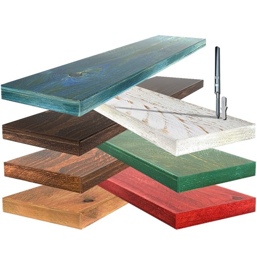 Mensola sospesa legno - mensola,