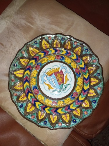 Piatto ceramica vintage deruta - vintage,