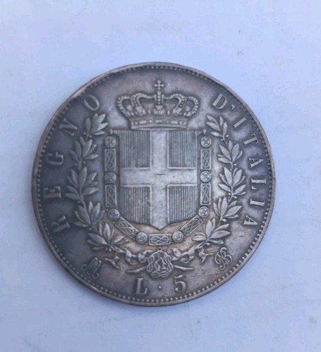 Lire scudo argento 1874 - 5,