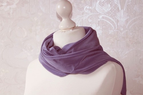 Foulard seta viola - viola,