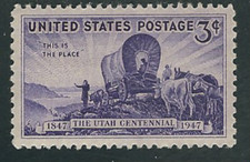Scott #950....3 Cent... Utah Centennial....10 Stamps ...MNH