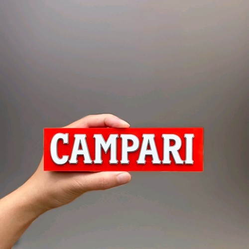 Campari logo insegna colorata - insegna,
