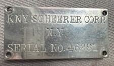 1920 KNY-SCHEERER CORP. N.Y