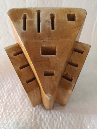 Ceppo portacoltelli legno - portacoltelli, in