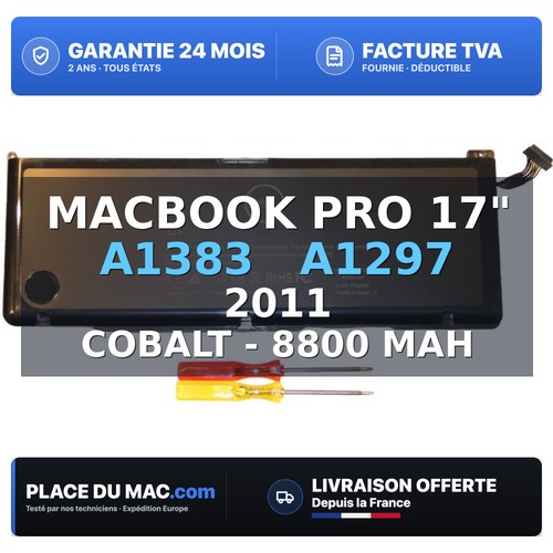 Batterie pour macbook pro - batterie, 17