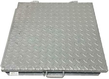 Coperchio Acciaio Zincato con Telaio Cerniere Chiusura Botola Copricisterna