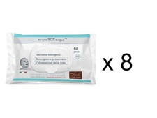 Fiocchi di Riso Salviette Detergenti Acqua non Acqua 8 Confezioni da 60 Salviett