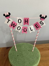 Striscione Cake Topper Due