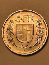 UNC/BU 1954B 1954 B 5 FRANCHI