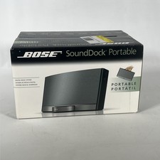 Bose SoundDock Sistema musicale digitale portatile nero argento 043085 NUOVO