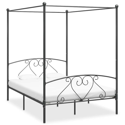 Letto baldacchino metallo - a,