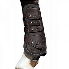 Protezione paratendini stinchiere per cavallo in ecopelle