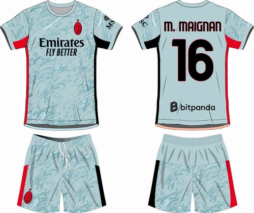 Completo calcio portiere milan - calcio,