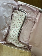 Stivali Love Shack Fancy x Hunter originali alti stivali da pioggia alba patchwork taglia 8W