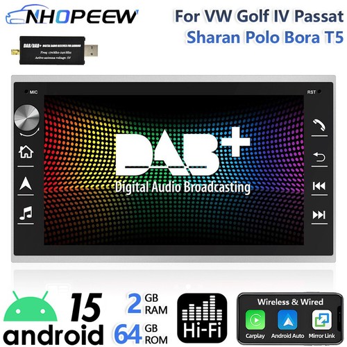 Dab 64gb android15 autoradio - dab+,