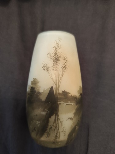 Vase miniature verre paysage