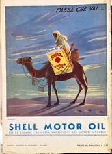 1936 PUBBLICITÀ SHELL MOTOR OIL Advertising Sorgiani