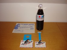 Michael Jackson Bad Concert Tour 1988 Japan Glass Full Pepsi Bottles Display LOT