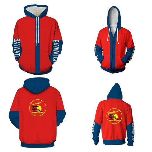 Baywatch lifeguard felpe - lifeguard, 3d