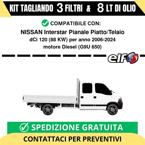 Tagliando per nissan interstar - per,