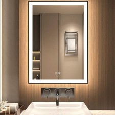 Specchio da bagno GANPE LED (senza parti di montaggio), specchio cosmetico pe...