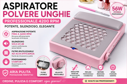 Aspiratore polvere unghie - aspiratore,