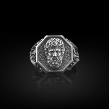 Anello Zeus Signet Argento