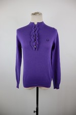 FRED PERRY MAGLIONE DONNA TG. M WOMAN CASUAL SWEATER VINTAGE