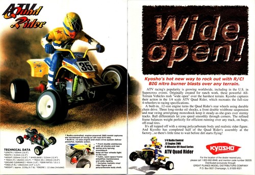 Kyosho atv quad rider - kyosho,
