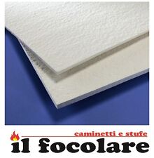 PANNELLO ISOLANTE LASTRA FIBRA CERAMICA PARETE CALDAIA STUFA PELLET 4MM 30x50
