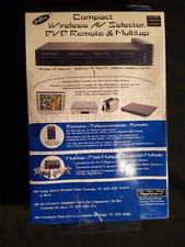 Selettore AV wireless compatto PS2, telecomando DVD e multitap