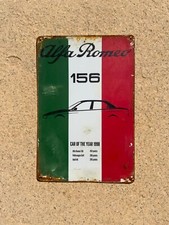 Insegna Pubblicitaria, Alfa Romeo 156 Tricolore, 20x20 cm