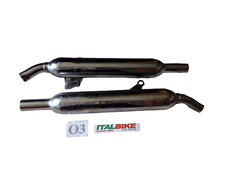 Scarichi originali Chrome Triumph Bonneville T100 Carb. T2202652 T2202653