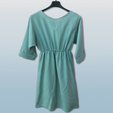 Abito donna in lana verde acqua TG 44