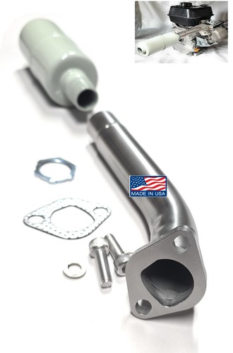 Scarico inox con marmitta - , per