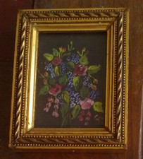 FIORI dipinto a olio miniatura