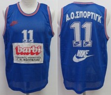 MAGLIA NIKE SPORTING GREEK ΚΑΕ ΣΠΌΡΤΙΓΚ GRECIA BASKETBALL TEAM PATISSIA WORN OLD