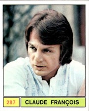 figurina cantanti New ed.Panini  1969 # 287 Claude Francois