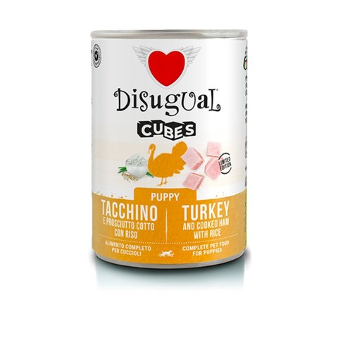 Disugual puppy cubes tacchino