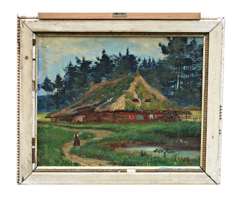 Dipinto olio legno - olio,