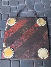 Vecchio Cartello stradale carichi sporgenti Vintage 50 X 50