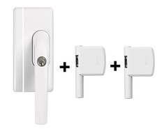 Abus FO400N Maniglia-Serratura + 2x FAS101 Backup Pagina Cerniera W/