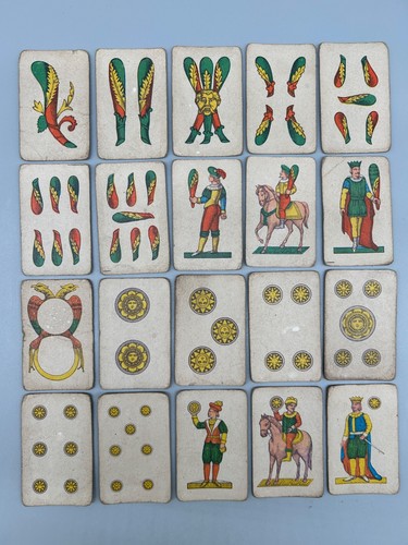 Mazzo antico carte gioco - carte, no