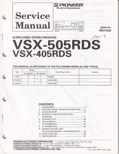 Manuale servizio per - servizio,